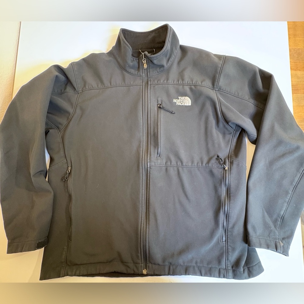 The North Face Men's XL Apex Bionic Softshell Jacket Black Full Zip WindWall - Picture 5 of 7